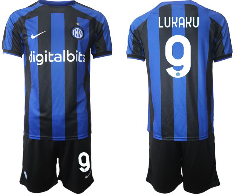 Men 2022-2023 Club Inter Milan home blue #9 Soccer Jerseys